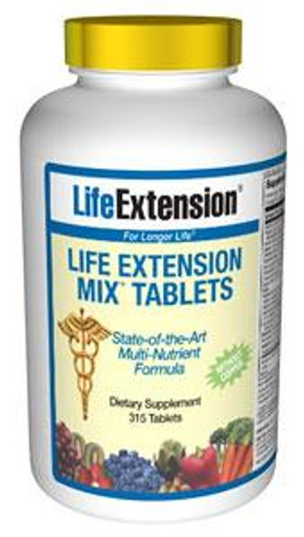 Life Extension Mix Tabs Without Copper 315 Tabs