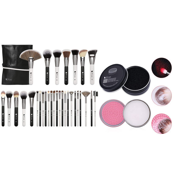 DUcare Makeup Brushes +Makeup Brush Cleaner Set