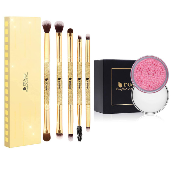 DUcare Eyeshadow Brushes +Makeup Brush Solid Soap Cleanser