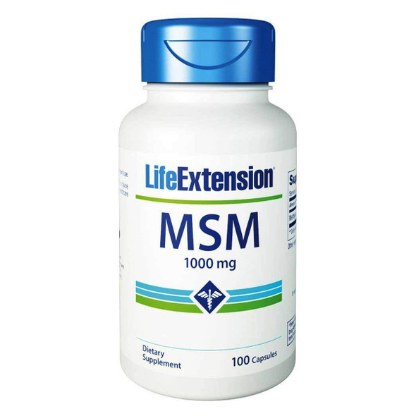 Life Extension MSM (Methylsulfonylmethane) 1000mg 100 Caps