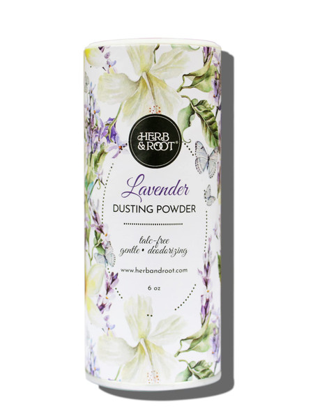 Lavender Perfumed Body Powder or Women or Men, Talc Free, Anti-chafing, Foot Powder, Bath Powder | Herb & Root, 6 oz