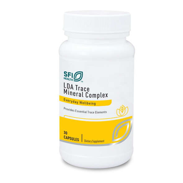 Klaire Labs SFI Health LDA Trace Mineral Complex - 11 Essential Trace Elements with TRAACS Chelated Minerals Hypoallergenic & No Iron 30 Vegetarian Capsules