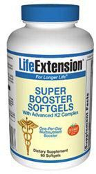 Life Extension Super Booster Softgels With Advanced K2 Complex 60 Softgels