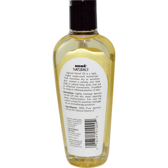 Hobe Labs Beauty Oil Apricot Kernel 4 Oz