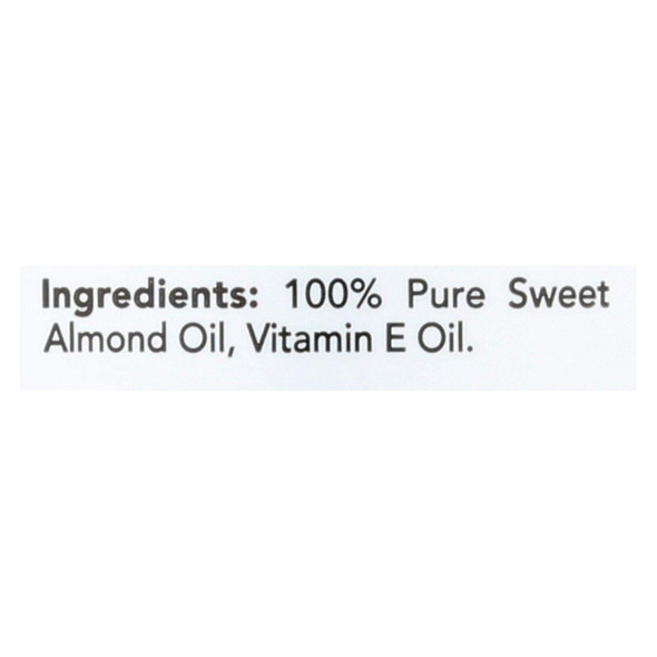 Hobe Labs Hobe Naturals Sweet Almond Oil - 4 fl oz - 100% Pure with Vitamin E