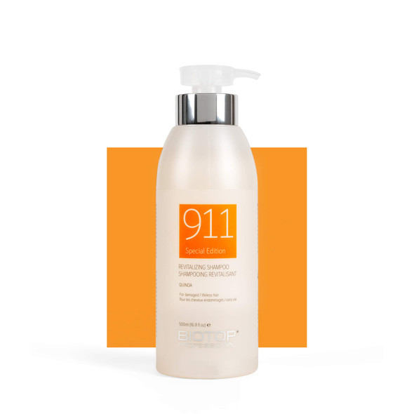 911 Quinoa Shampoo for Dry, Lifeless, and Damaged Hair 16.9 fl oz Biotop Professional