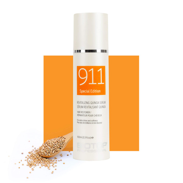911 Quinoa Serum for Dry, Lifeless, and Damaged Hair 3.4 fl oz Biotop Professional