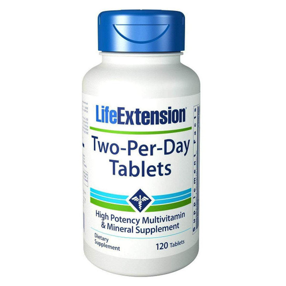 Life Extension Two-Per-Day Tabs 120 Vege Tabs