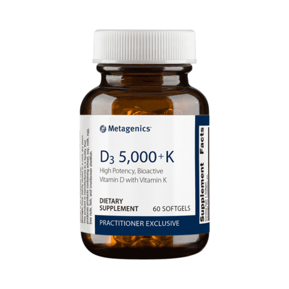 Metagenics- D3 5,000 + K 60 Softgels