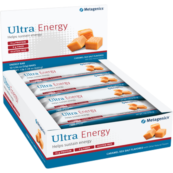 Metagenics- Ultra Energy Caramel Sea Salt 12 Bars