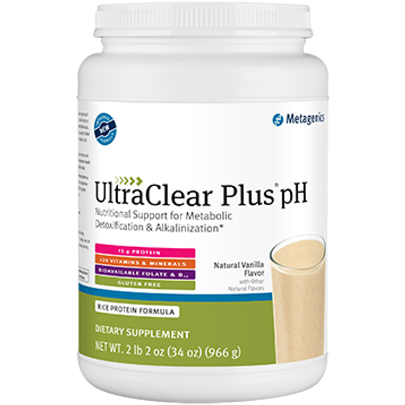 Metagenics- UltraClear PLUS pH/RICE Vanilla34.1oz