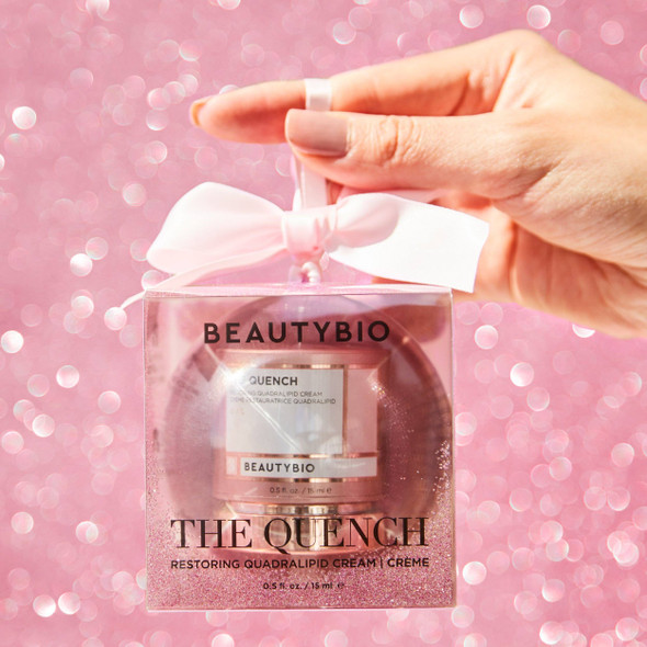BeautyBio The Quench Mini Limited Edition Glitter Ornament