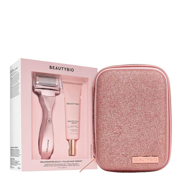 BeautyBio Rose Gold Rejuvenating Scalp + Fuller Hair Therapy Set