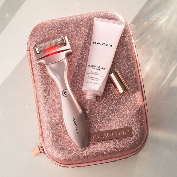 BeautyBio Rose Gold Rejuvenating Scalp + Fuller Hair Therapy Set