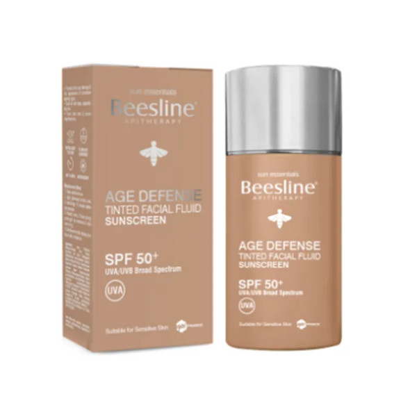Beesline Age Defense Tinted Facial Fluid SunScreen SPF 50+ 40 ml