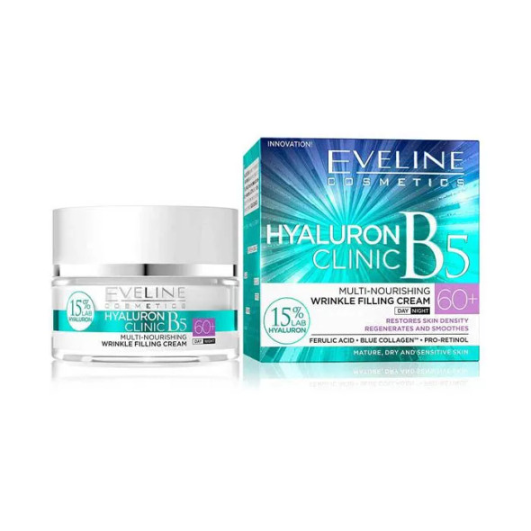Eveline Hyaluron Clinic B5 Wrinkle Filling Cream 60+ 50ml