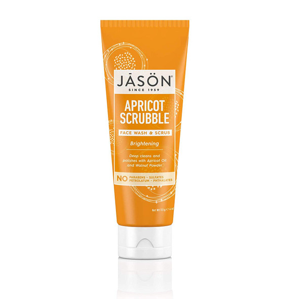 Jason Brightening Apricot Bubble Wash & Scrub 4 Oz