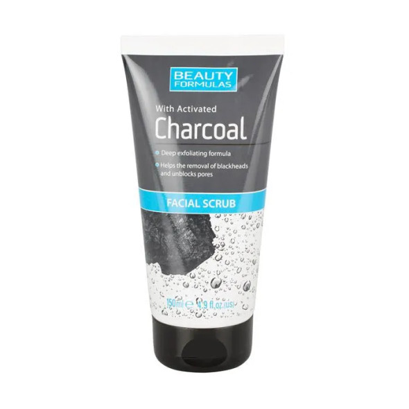 Beauty Formulas Charcoal Facial Scrub 150 ml