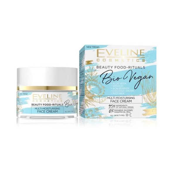 Eveline Beauty Food Bio Vegan Multi-Moisturizing Face Cream 50 ml