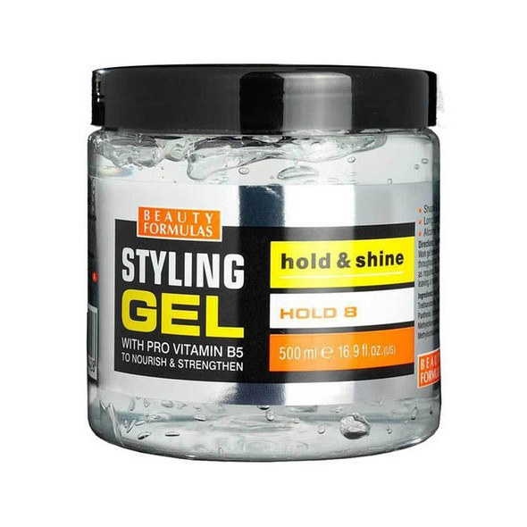 Beauty Formulas Styling Gel 500 ml Hold &Shine (Clear) + Pro