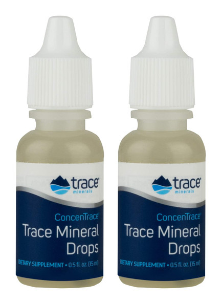 Trace Minerals ConcenTrace Trace Mineral Drops Trace Minerals 1/2 oz Liquid (Pack of 2)