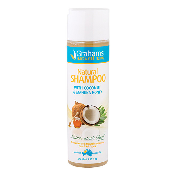 Grahams Natural Shampoo With Coconut & Manuka Honey 250 ml