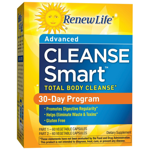 Renew Life Cleansesmart 2 Part Kit 120 Capsules