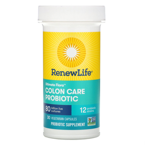 Renew Life Probiotic Ultimate Flora Colon Care 80B 30 Count