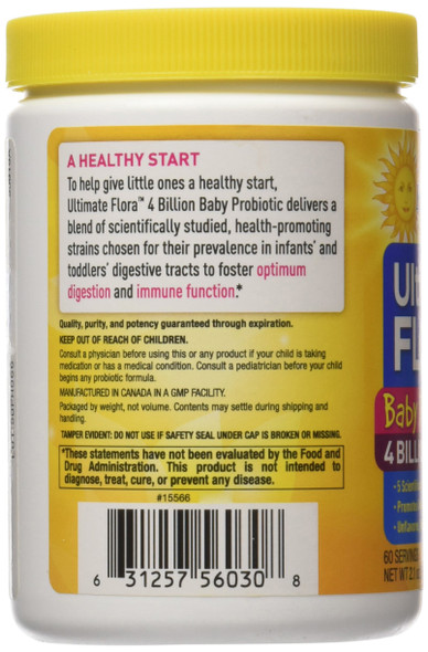Renew Life Ultimate Flora Baby Probiotic Formerly FloraBaby 2.1 Ounce