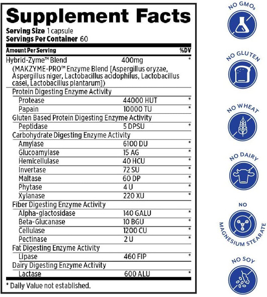 Probulin Daily Digestive Enzymes 60 Capsules