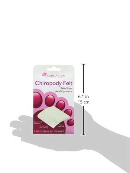 Carnation Chiropody Felt x 1 Sheet Easily Cut to Shape