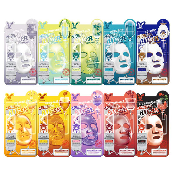 Elizavecca Deep Power Ringer 10 Type Mask Packs/koreanbeauty/kbeauty/face mask pack/sheet mask pack