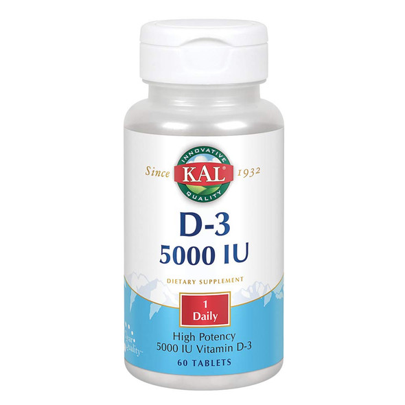 KAL 5000 Iu Ultra D-3 Tablets, 60 Count