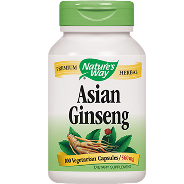 Natures Way Asian Ginseng Root 100 vegcaps