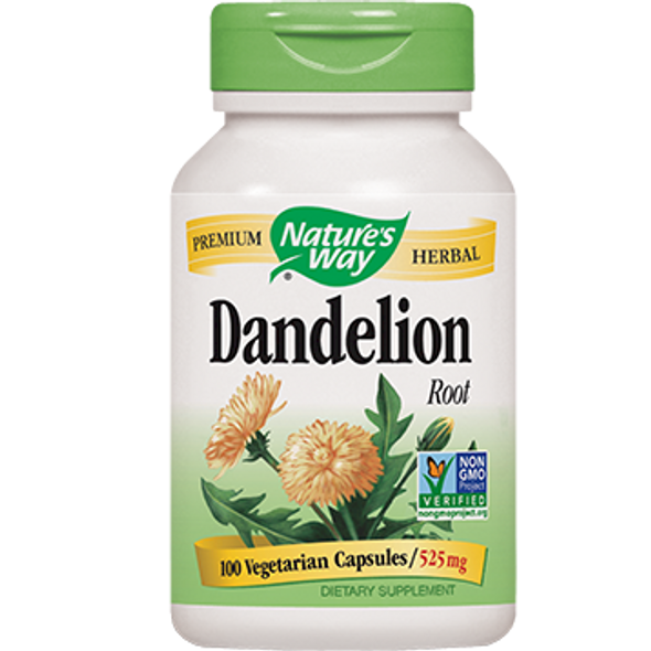 Natures Way Dandelion Root 525 mg 100 caps