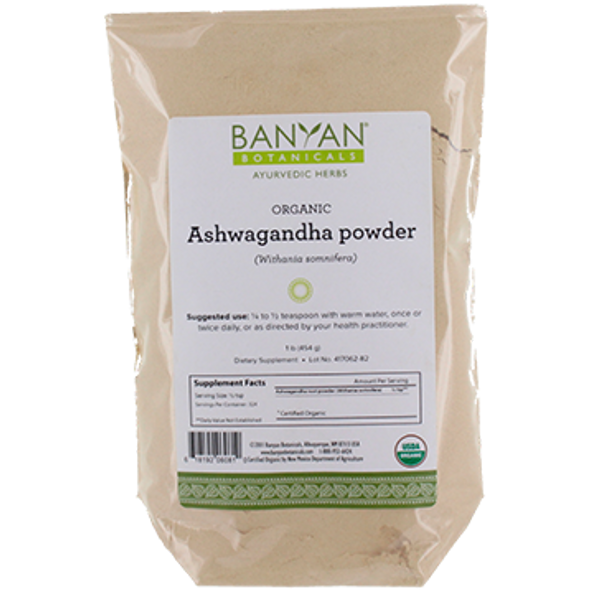 Banyan Botanicals Ashwagandha Certified Organic 1 lb
