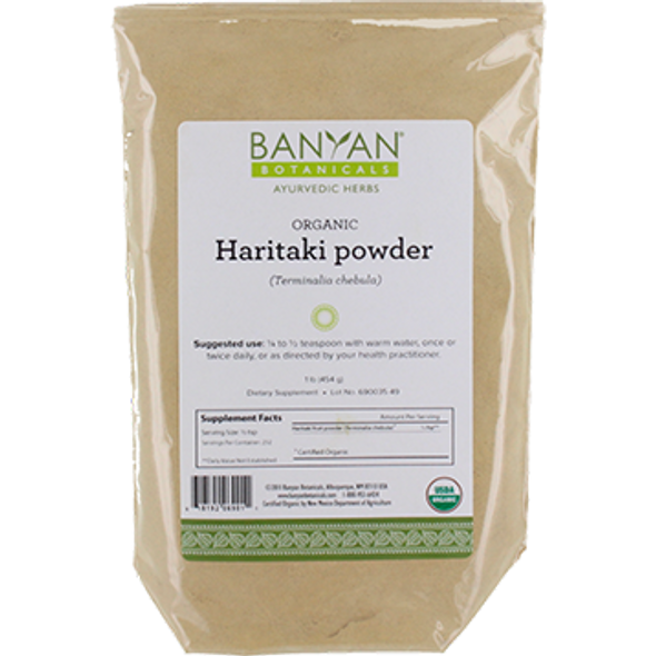 Banyan Botanicals Haritaki Fruit Powder Organic 1 lb