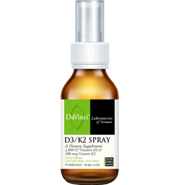 Davinci Labs D3/K2 Spray 75 Servings