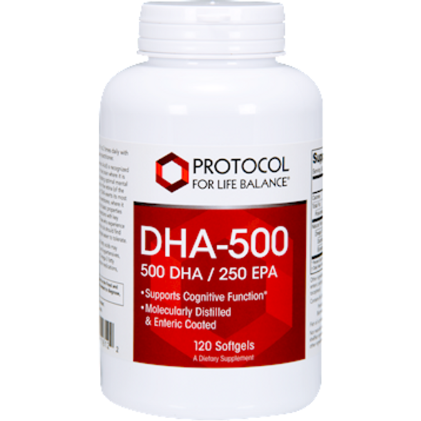 Protocol For Life Balance DHA500 500 DHA/250 EPA 120 softgels