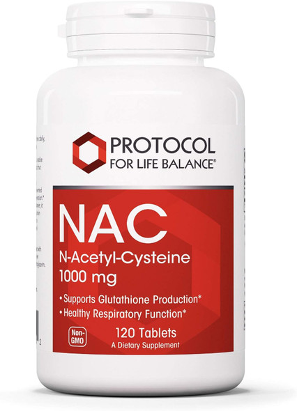 Protocol For Life Balance Nac 1000 Mg 120 Tabs