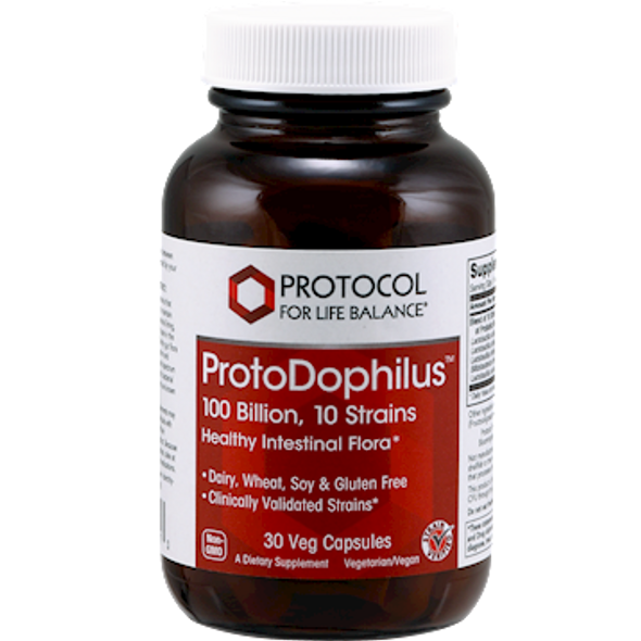 Protocol For Life Balance ProtoDophilus 10 100 Billion 30 vegcaps