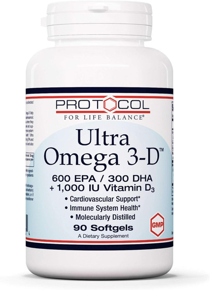Protocol For Life Balance Ultra Omega 3D 90 Softgels
