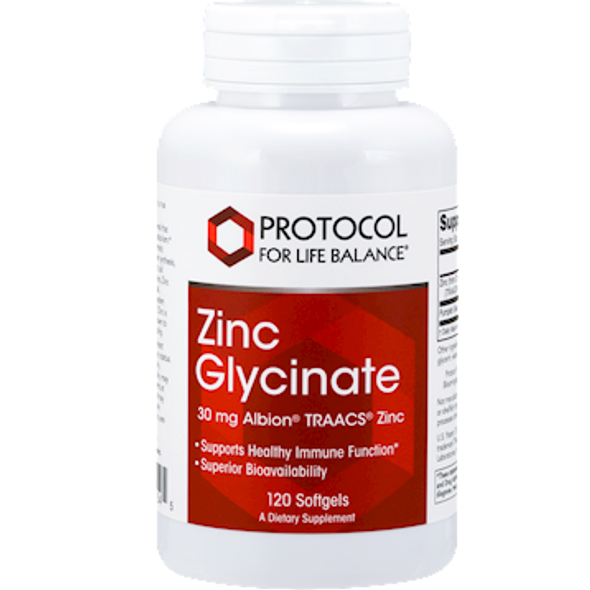 Protocol For Life Balance Zinc Glycinate 120 Gels