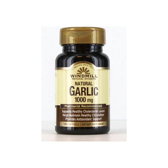 Windmill Garlic Oil 1000 mg Softgels 100 Soft Gels