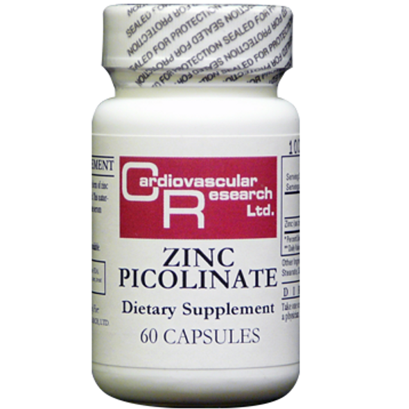 Ecological Formulas Zinc Picolinate 60 caps 25 mg