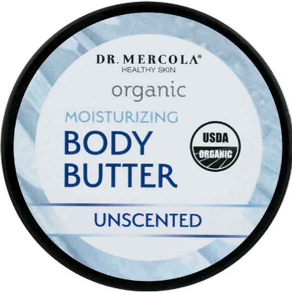 Dr. Mercola Organic Body Butter Unscented 4 oz