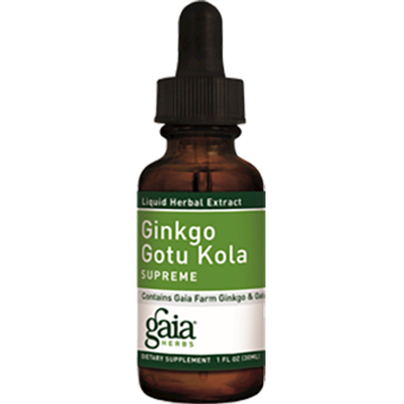 Gaia Herbs Ginkgo/Gotu Kola Supreme 1 oz