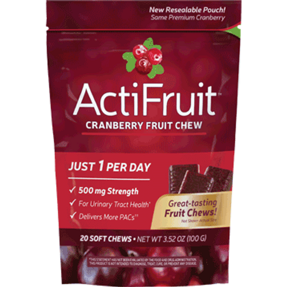 Enzymatic Therapy ActiFruit with CranMax  20 chewables