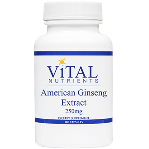 Vital Nutrients American Ginseng 250 mg 100 caps