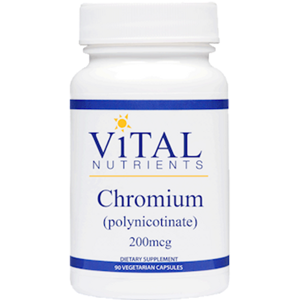 Vital Nutrients Chromium polynicotinate 200 mcg 90caps